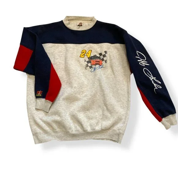 VTG‎ Jeff Gordon Speed Zone Racing Crewneck Sweatshirt XXL NASCAR Redneck